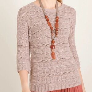 NWT Chicos 3/4 length sweater, very pretty, size large (Chicos size 2)